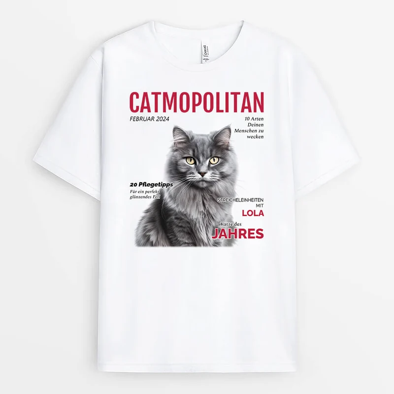 CATMOPOLITAN - Personalisiertes Geschenk | T-Shirt mit Foto für Katzenbesitzer