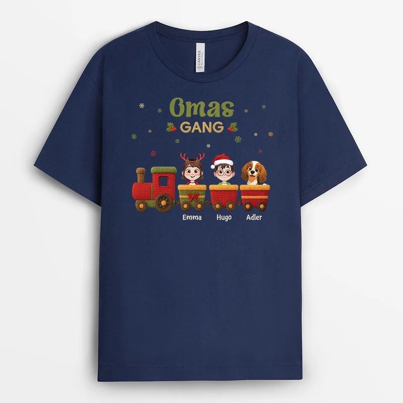 Opas Gang - Personalisierte Weihnachtsgeschenke | Opa & Oma T Shirt Eisenbahn