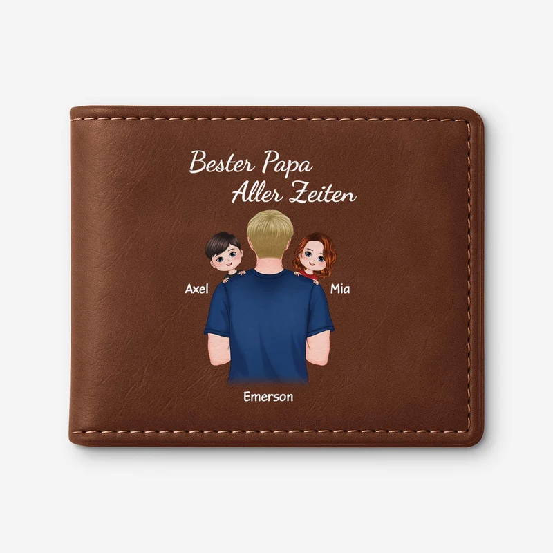 Bester Papa Aller Zeiten - Personalisierte Geschenke Herren | Portemonnaie