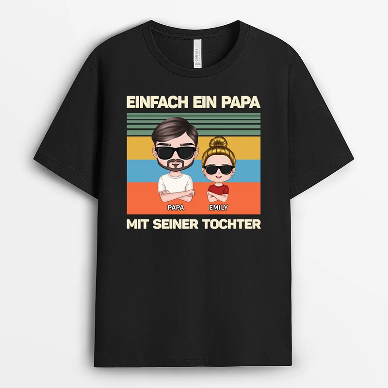 Nur Ein Papa Und Seine Kinder - Personalisiertes Geschenk | T Shirt Papa