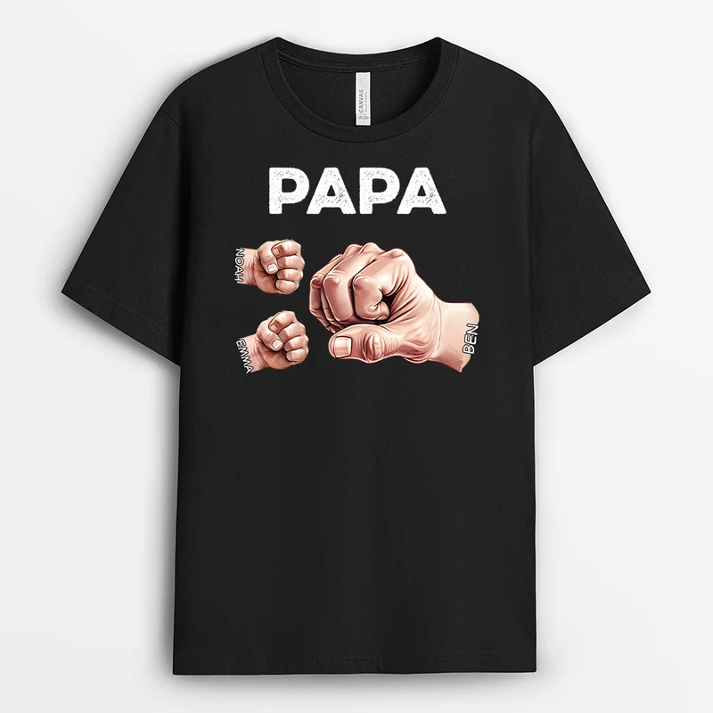 Papas Faust - Personalisiertes Geschenk | T-shirt für Papas