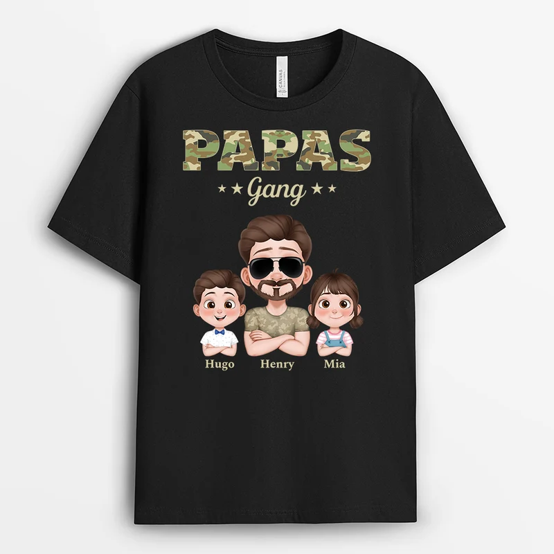 Opas/Papas Gang Tarnmuster - Personalisiertes Geschenk | T shirts Herren