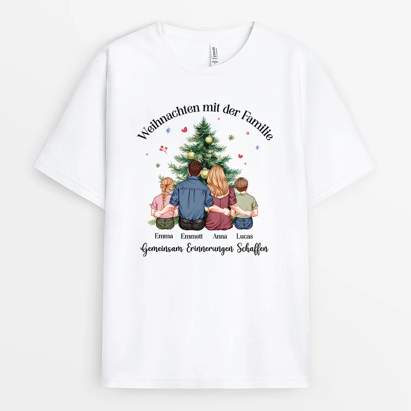 Weihnachten Mit Der Familie - Personalisierte Weihnachtsgeschenke | Familien Shirts