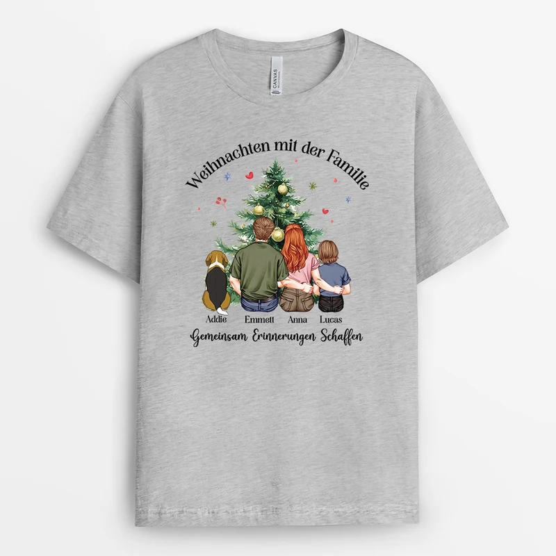 Weihnachten Mit Der Familie - Personalisierte Weihnachtsgeschenke | Familien Shirts