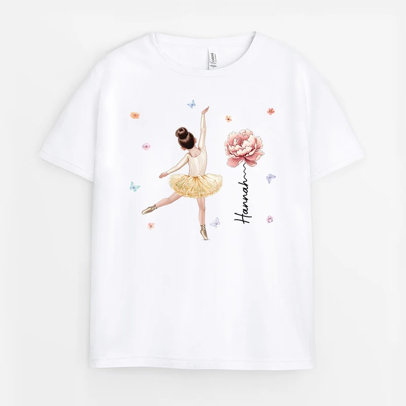 Ballet Und Blumen - Personalisierte Geschenke Kinder | T Shirts