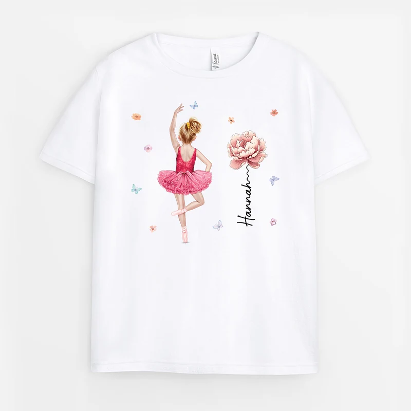 Ballet Und Blumen - Personalisierte Geschenke Kinder | T Shirts