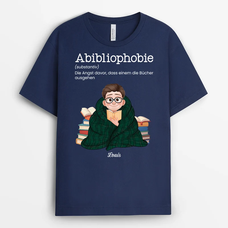 Abibliophobie Bedeutung - Personalisierte Geschenke Für Leseratten Männer & Frauen | T Shirts