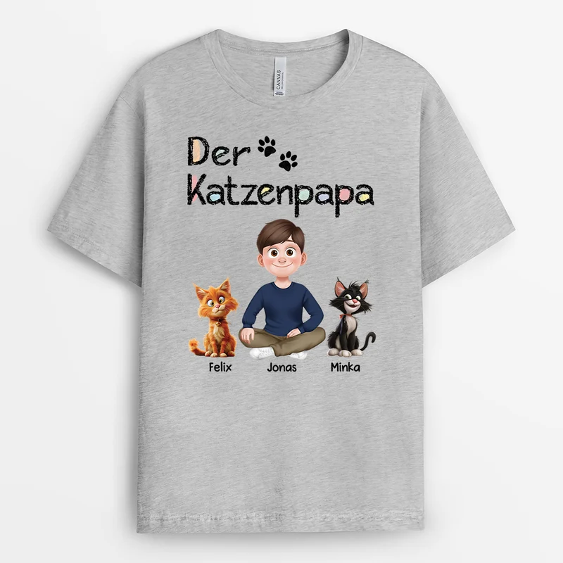 Diese Katzenmama Cartoon - Personalisiertes Geschenk | Katzen T-Shirt