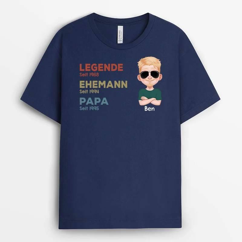 Die Legende von Oma - Personalisiertes Geschenk | T-shirt Oma/Mama
