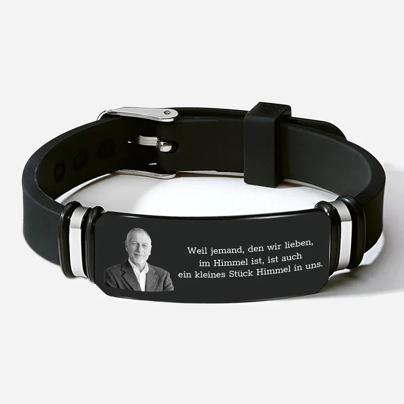 Immer In Meinem Herzen - Personalisiertes Geschenk | Armband Mit Foto zur Erinnerung