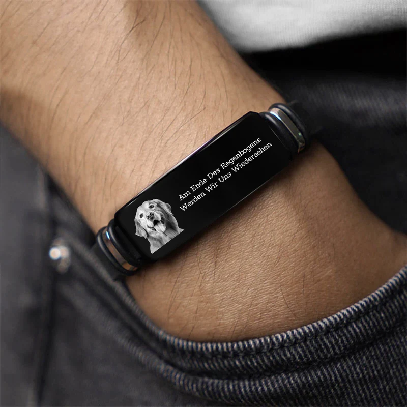 Immer In Meinem Herzen - Personalisiertes Geschenk | Armband Mit Foto zur Erinnerung
