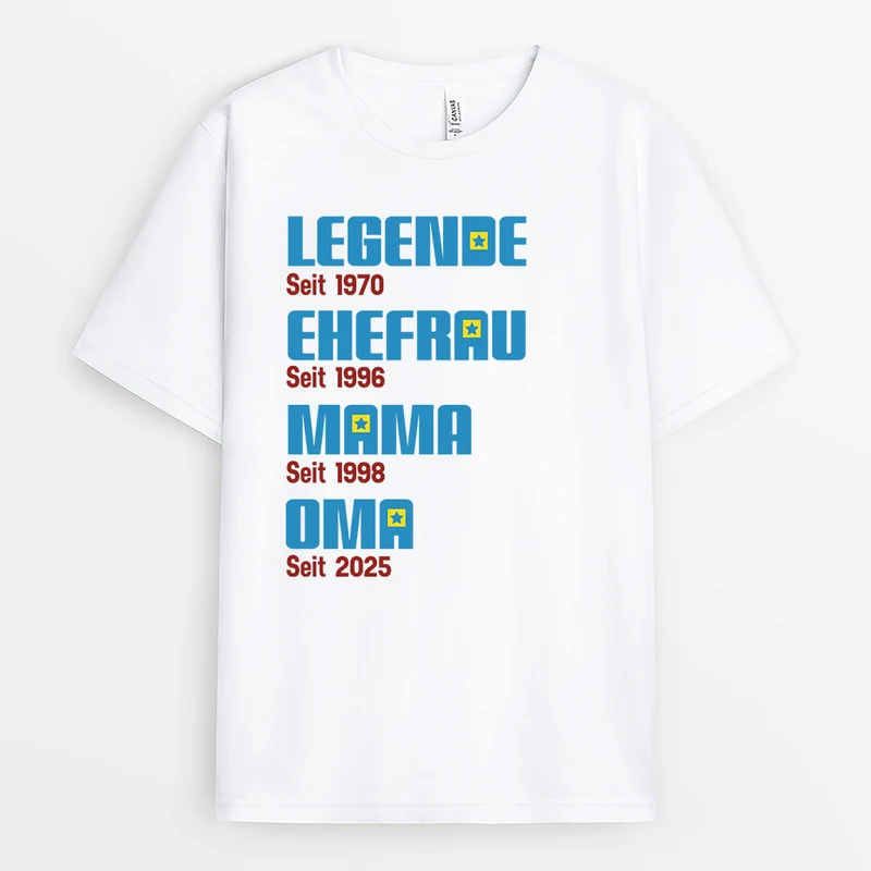 Die Legende Seit - Personalisiertes Geschenk | Mama T-Shirt