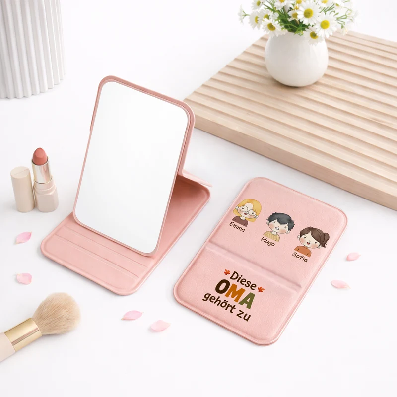 Diese Mama Gehört Zu - Personalisiertes Geschenk | Taschenspiegel Mama/Oma Herbstmotive