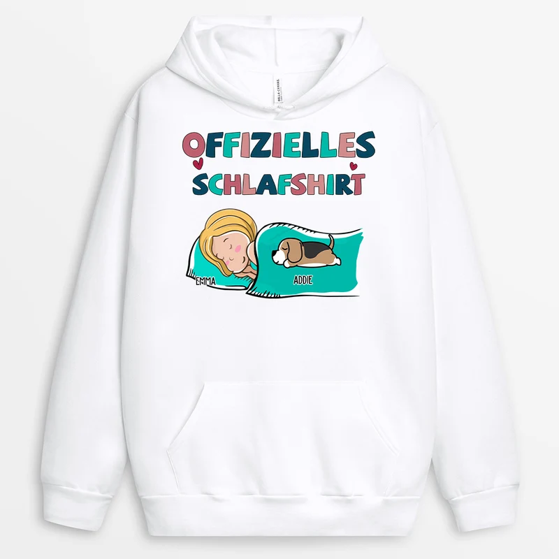 Offizielles Schlafshirt - Personalisierte Geschenke Für Hundebesitzer | Hoodie