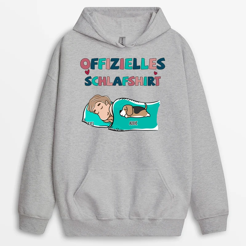 Offizielles Schlafshirt - Personalisierte Geschenke Für Hundebesitzer | Hoodie