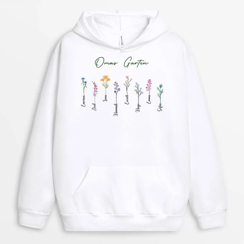 Omas/Mamas Garten - Personalisiertes Geschenk | Hoodie Oma/Mama