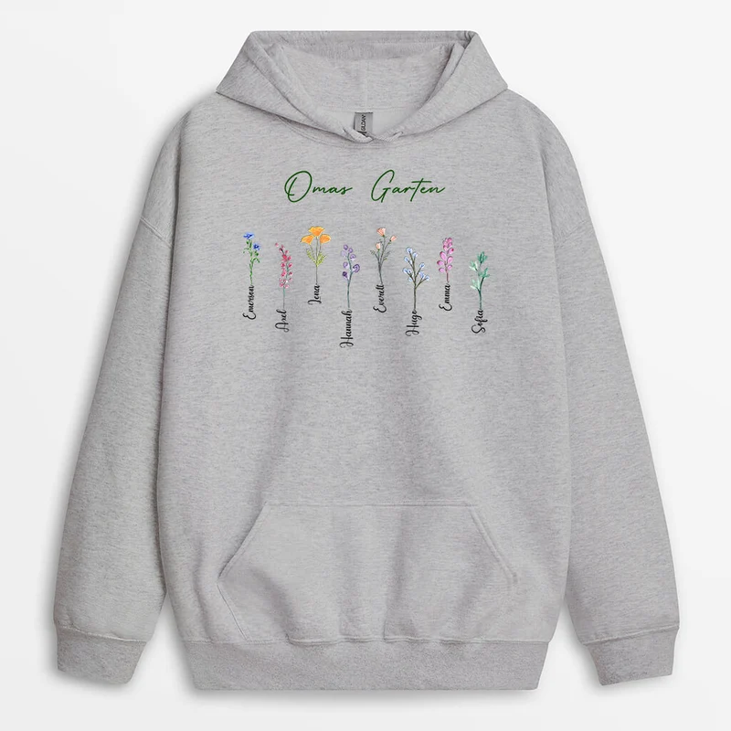 Omas/Mamas Garten - Personalisiertes Geschenk | Hoodie Oma/Mama