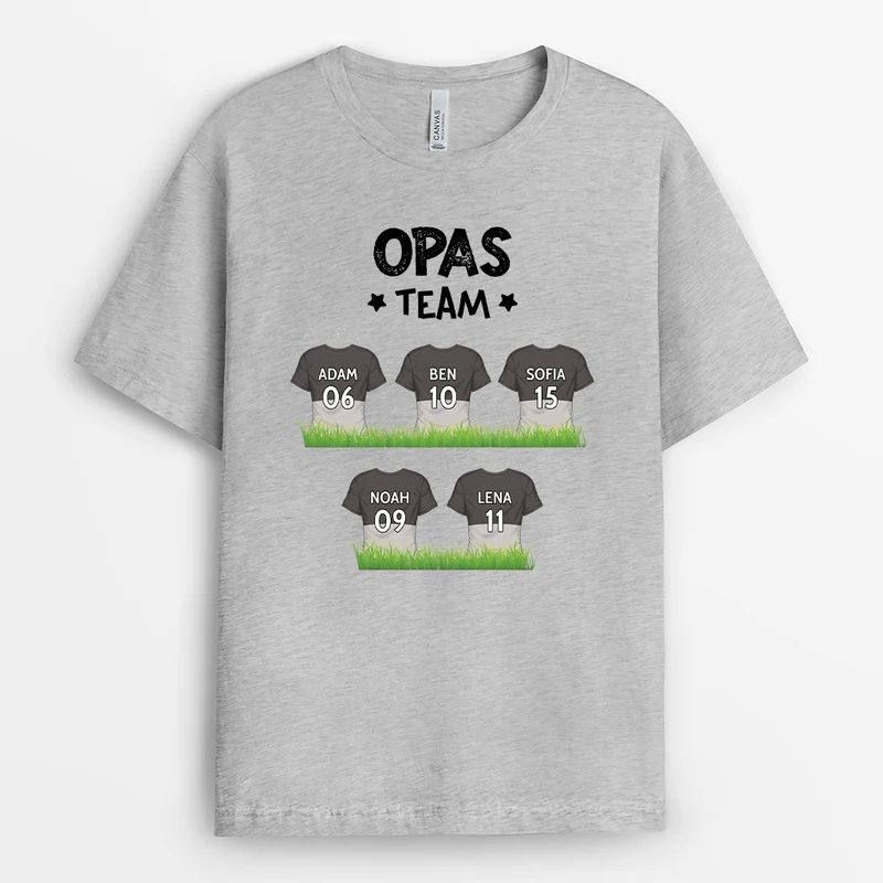 Papas Fußballmannschaft - Personalisiertes Geschenk | T-shirt für Papas