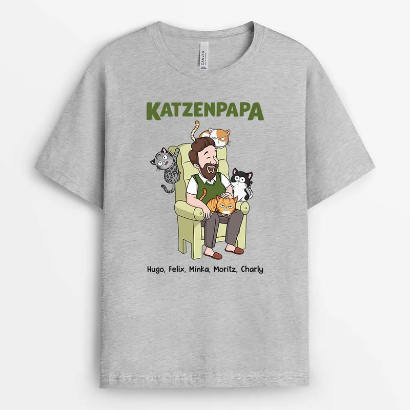 Katzenmama Kuschelzeit Mit Meiner Stubentiger - Personalisiertes Geschenk | T-Shirt für Damen