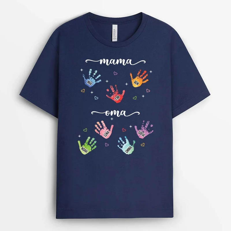 Mama Oma Hände - Personalisiertes Geschenk | T-shirt für Mamas