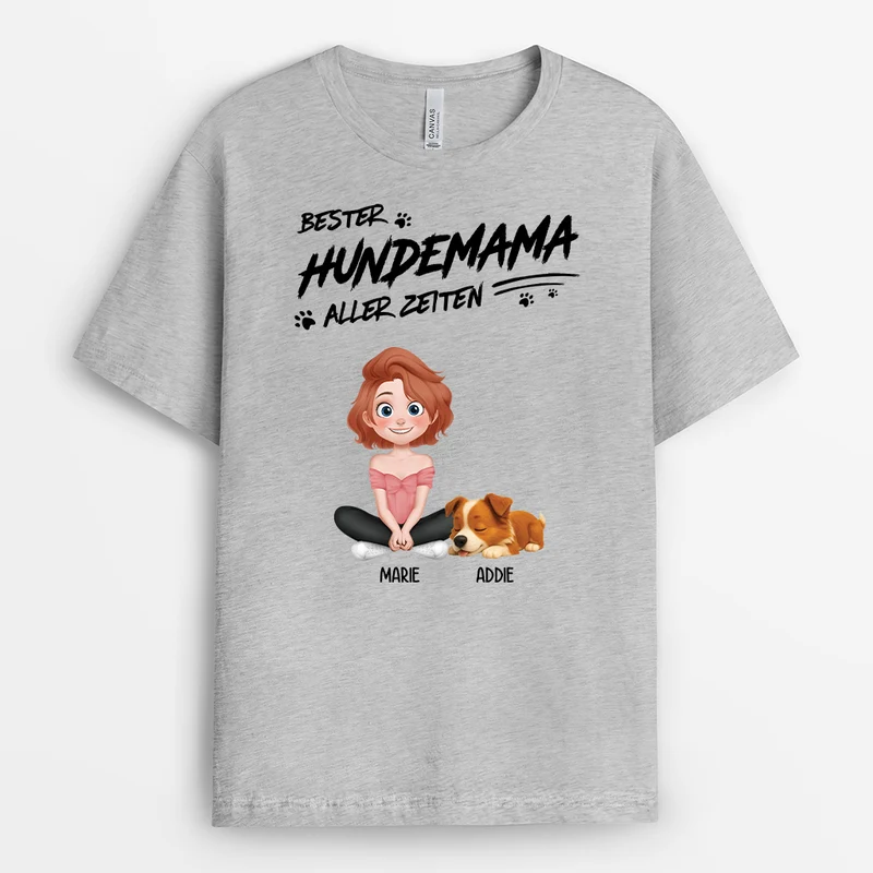 Bester Hundepapa Aller Zeiten Cartoon - Personalisiertes Geschenk | Hunde T-shirts