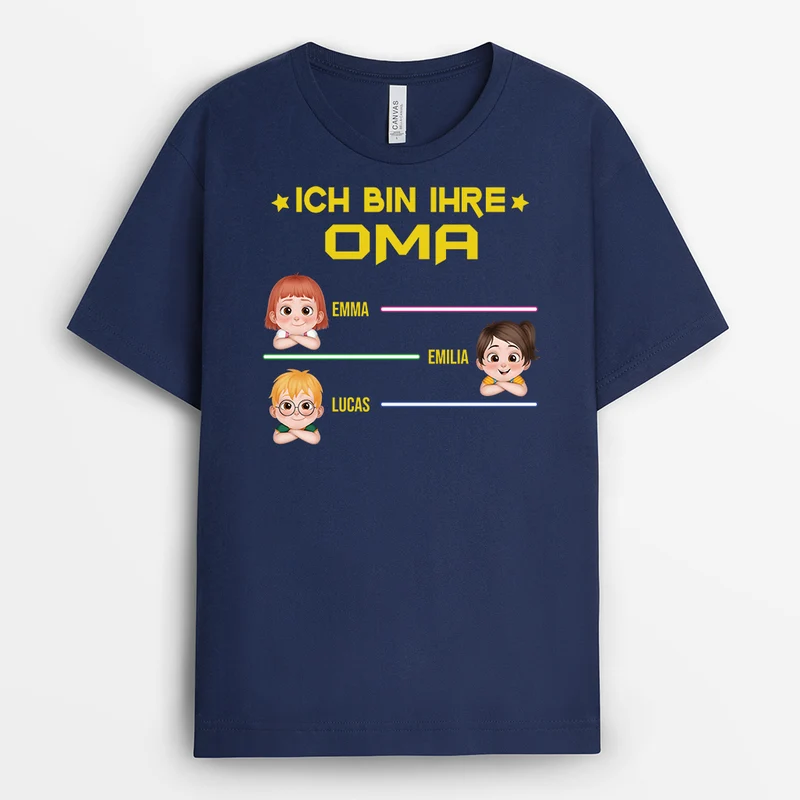 Ich Bin Ihr Papa/Opa Universum-Konzept - Personalisiertes Geschenk | T-Shirt Papa/Opa