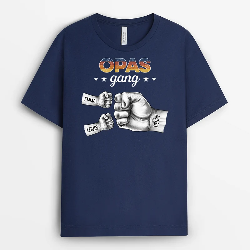 Papas/Opas Bande - Personalisiertes Geschenk | T-shirt für Opas/Papas