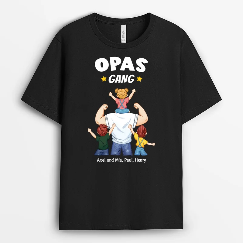 Papas/Opas Bande - Personalisiertes Geschenk | T-shirt für Opas/Papas