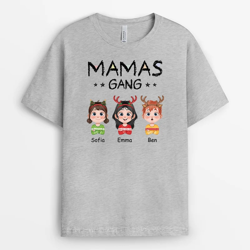 Papas Gang Bunstifte - Personalisierte Weihnachtsgeschenke | T Shirt Papa
