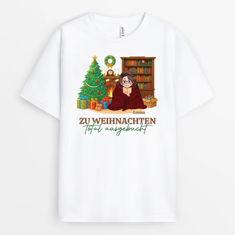 Zu Weihnachten Total Ausgebucht - Personalisierte Geschenke Für Leseratten Frauen & Männer | T Shirts