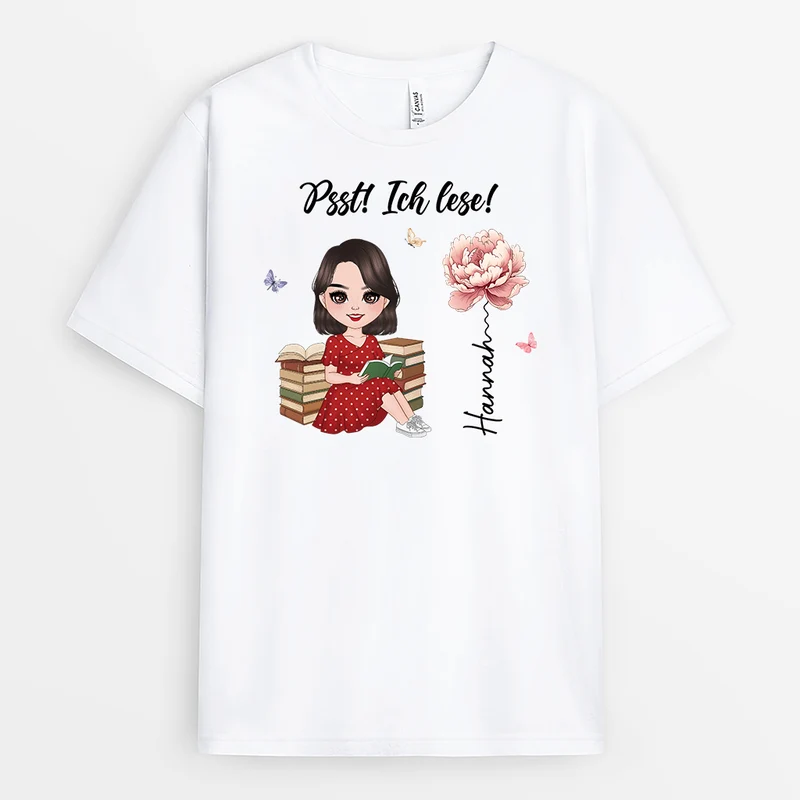 Psst Ich Lese - Personalisierte Geschenke Für Leseratten Frauen | T Shirts