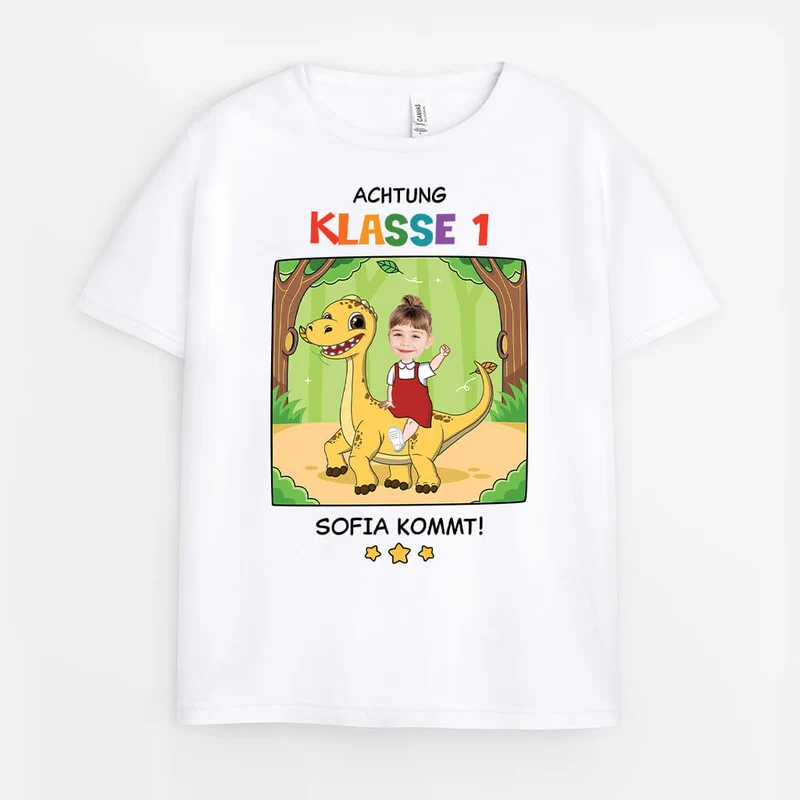 Pass Auf Kindergarten Name + Kommt - Personalisiertes Geschenk | T-Shirt für Kinder