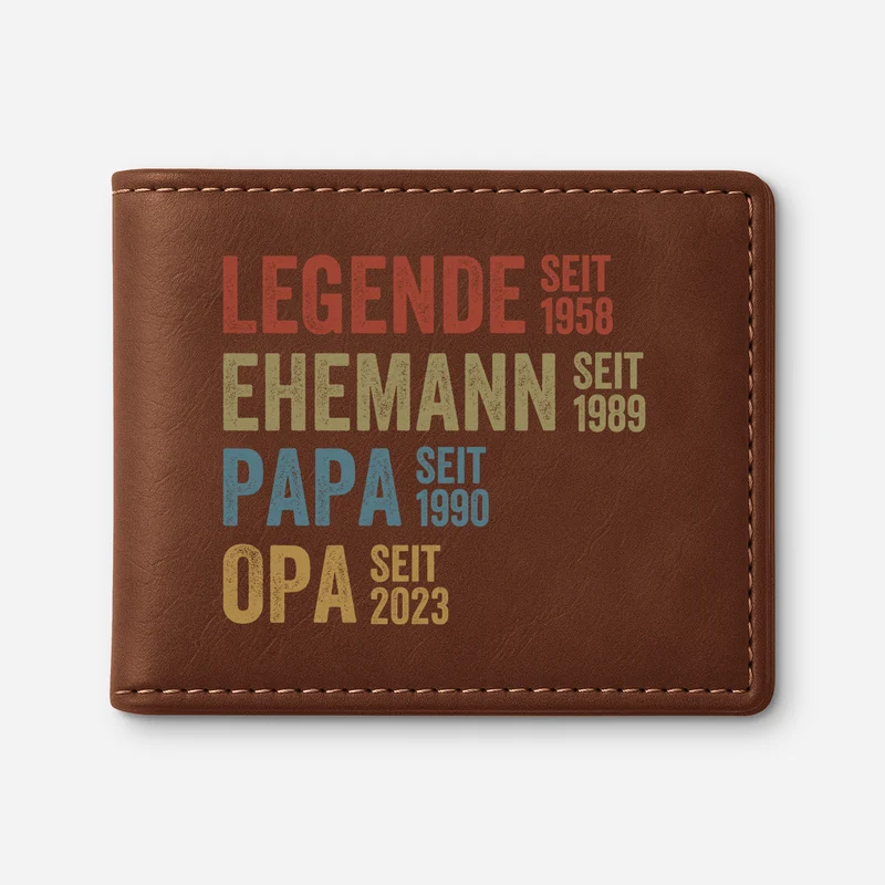 Die Legende Opa Seit - Personalisierte Geschenke Herren | Portemonnaie