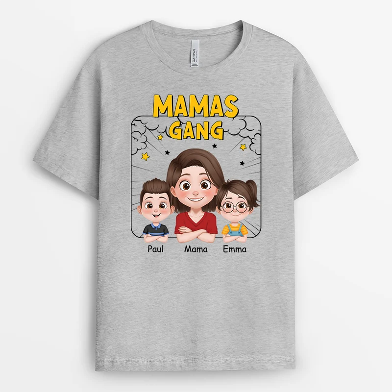 Papas Gang Comic Panel - Personalisiertes Geschenk | T Shirt Papa