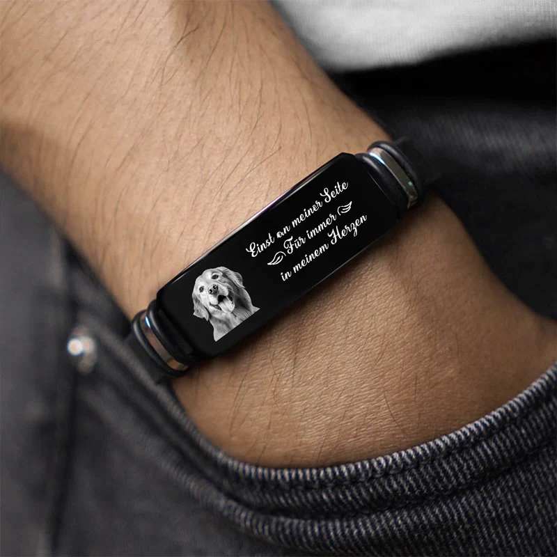 Ich Bin Immer Bei Dir - Personalisiertes Geschenk | Armband Mit Foto zur Erinnerung