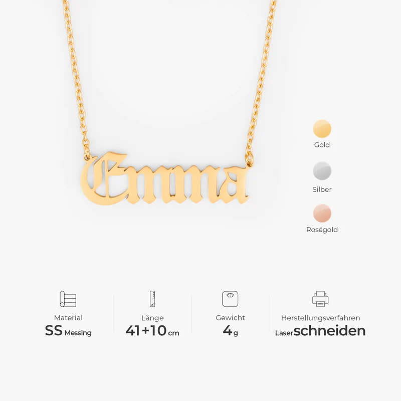 Namen - Personalisierte Geschenke Für Männer Und Frauen | Kette