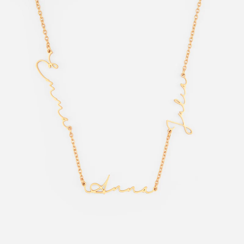 Kette Mit Mehreren Namen - Personalisierte Geschenke Für Frauen Und Männer | Namenskette