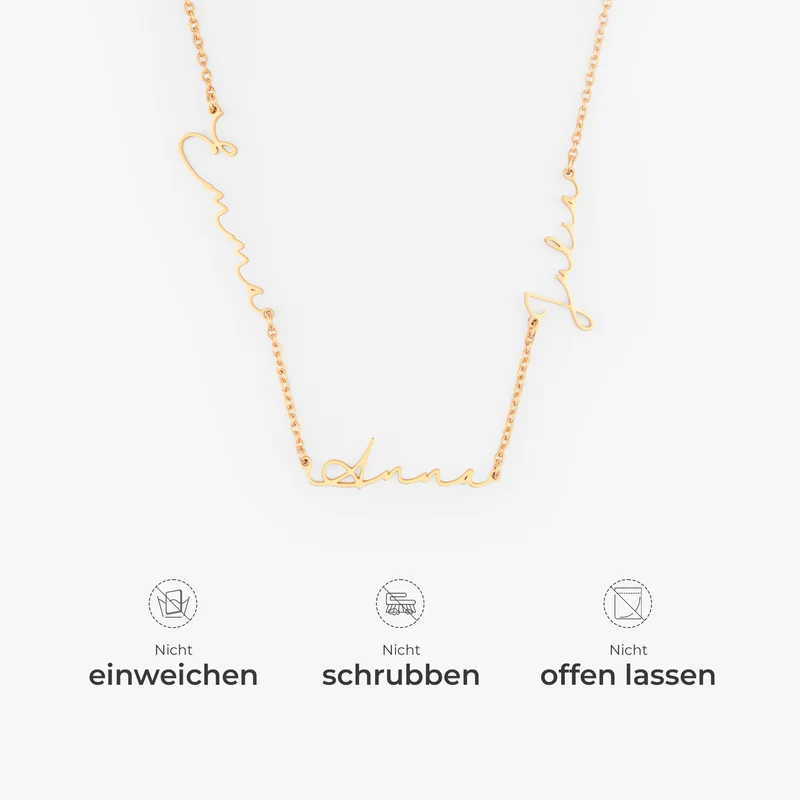 Kette Mit Mehreren Namen - Personalisierte Geschenke Für Frauen Und Männer | Namenskette