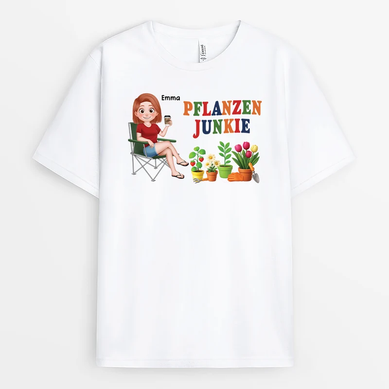 Pflanzen-Junkie/Pflanzenliebhaber - Personalisierte Geschenke Für Frauen | T Shirts