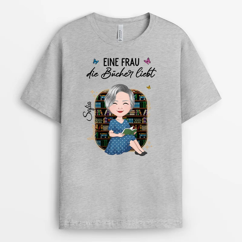 Ein Mädchen Das Bücher Liebt - Personalisierte Geschenke Für Leseratten Frauen | T Shirts