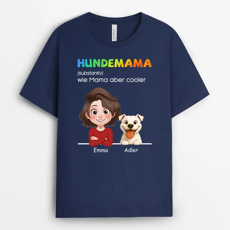 Hundepapa/Hundemama Substantiv - Personalisierte Geschenke Für Hundebesitzer | T Shirt