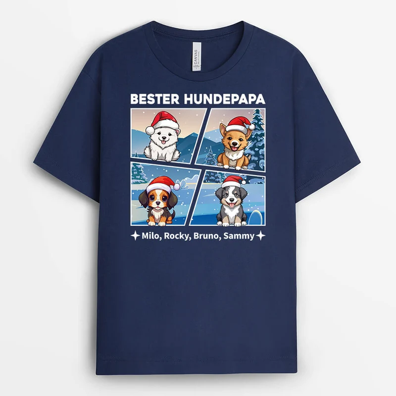 Beste Hundemama Hundepapa - Personalisiertes Geschenk | T-shirt für Hundeliebhaber