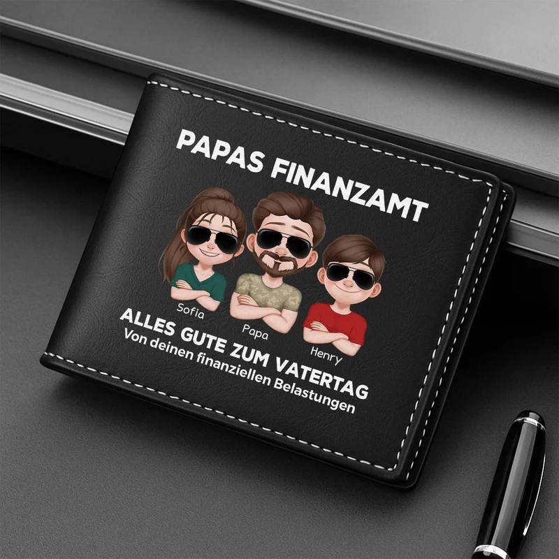 Papas Finanzamt - Personalisierte Geschenke Herren | Portemonnaie