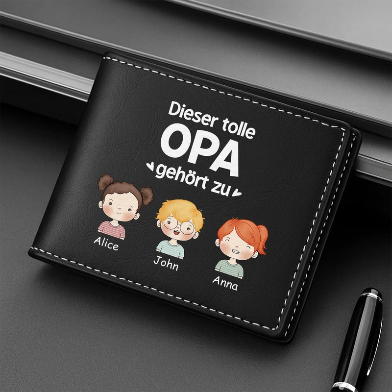 Dieser Großartige Papa Gehört Zu - Personalisierte Geschenke Herren | Portemonnaie