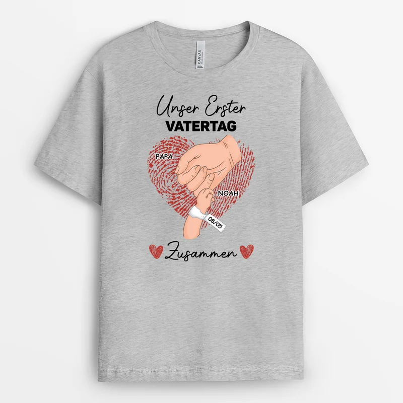Unser Erster Muttertag Zusammen - Personalisiertes Geschenk | Mama T-Shirt Personalisiert