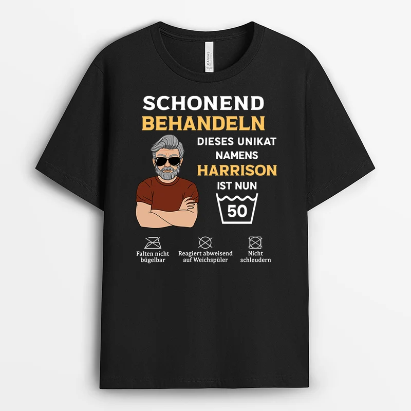 Bitte Schonend Behandeln - Personalisiertes Geschenk | T shirts Herren/Damen lustig