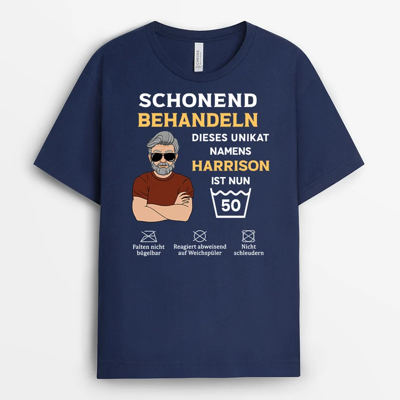 Bitte Schonend Behandeln - Personalisiertes Geschenk | T shirts Herren/Damen lustig