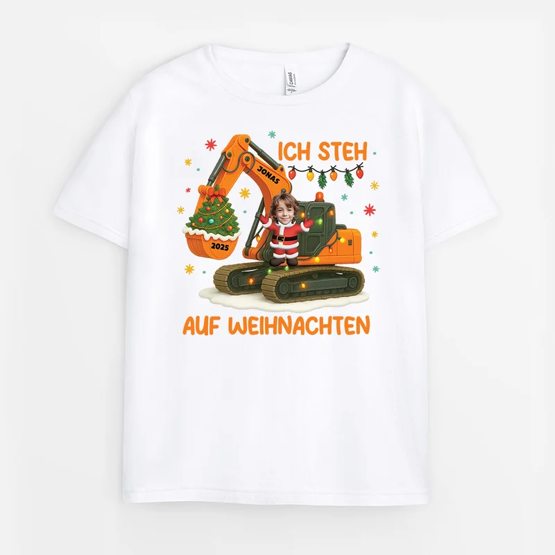 Ich Steh Auf Weihnachten - Personalisierte Weihnachtsgeschenke | Kinder T Shirts Mit Gesicht