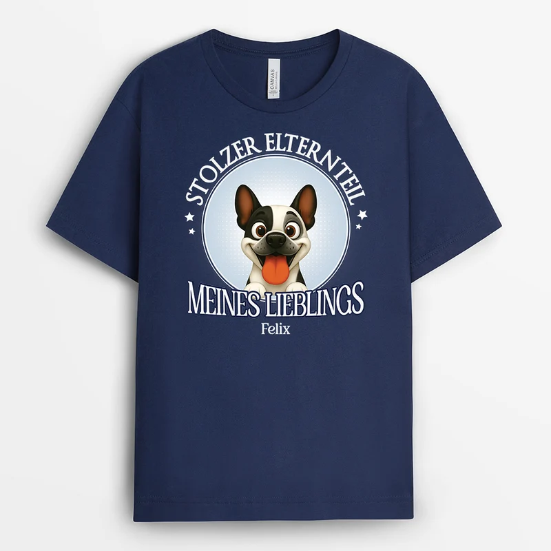 Stolzer Elternteil Meines Lieblings - Personalisierte Geschenke Für Hundebesitzer | T Shirt