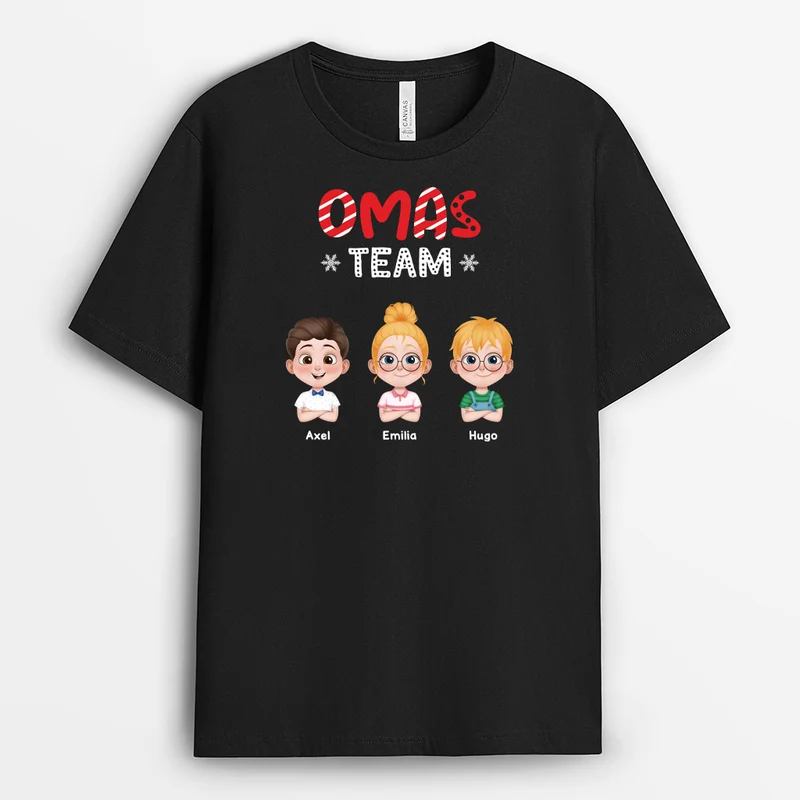 Weihnachts-Team - Personalisierte Weihnachtsgeschenke | T-shirt Oma & Opa